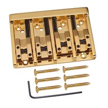 골드 4 현베이스 브릿지 기타 스트링 액세서리 부품 세트, [01] Gold, 01 금