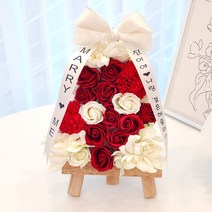 미니화환 개업 승진 축하 집들이 기념일 졸업 생일선물, 로즈레드미니화환, 16번문구