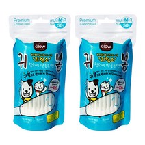 에티펫 반려동물 귀청소 귀봉, 50개입, 2개