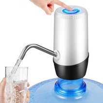 물 펌프 디스펜서 충전 취수기 무선 전기 자동 물통 미네랄 캠핑 생수 야외 워터 스마트 가정용, 화이트 [충전 시 물 8통+업그레이드 워터펌프]