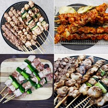 고은푸드 순살 닭꼬치150g /5개 파닭꼬치120g/5개 염통꼬치50g/10개 특제소스 4가지맛 택일, 바베큐맛, 1세트, 순살 닭꼬치150g ×5개