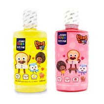 1+1 2080키즈 어린이가글 브레드이발소 키즈가글 총2개, 바나나맛, 딸기맛