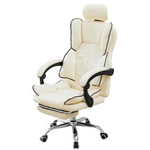 게이밍의자 컴퓨터 PC방 피시방 푹신한 컴의자 게이머, 아이보리 핑크 에지 강철발 리프팅 팔걸이