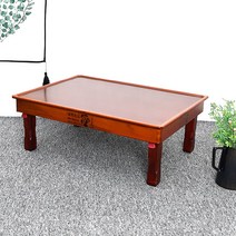 남원은행공방 남원 원형 사각 밥상 찻상 다과상 접이식, 사각 유전 69x51