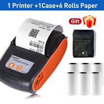 휴대폰사진출력 핸드폰 모바일 사진 인화기 출력 새로운 58mm 블루투스 열전사 프린터 미니 무선 미니 protable 프린터 노트 영수증 전화 프린터 안드로이드 ios 전화 앱, 푸른, au 플러그