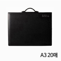 브리핑 포트폴리오 A3 손잡이형 블랙