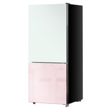 Haier 하이얼 HRP176MDWP 글램글라스 스마트 콤비 냉장고 172L 핑크