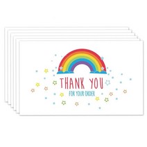 생일축하카드 팝업카드 메세지 세트100장 세트Thank You Cards 비즈니스 용품 주, 11 Q11