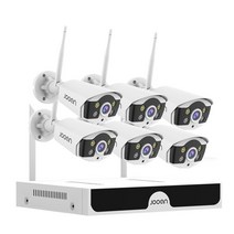 Jooan 10CH NVR 3MP 5MP 무선 보안 카메라 시스템 옥외 P2P WiFi IP 키트 CCTV 비디오 모니터링, 01 10CH 3MP 6 Cameras_02 1t