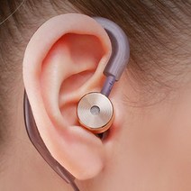 오버이어 착용 이어폰 가이드, 핑크
