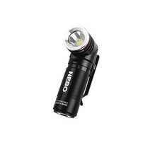 NEBO SWYVEL 1000루멘 USB 무선 충전 알루미늄 손전등 컴팩트 90도 회전 스위블 헤드 작업등 5개의 조명 모드 핸즈프리 조명을 위한 포켓 클립 마그네틱 베이스 블랙