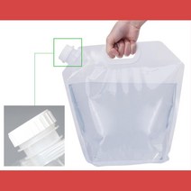 감성캠핑 차박 휴대용 접이식 5리터 물통 바닷가설거지 야외취사 약수담기
