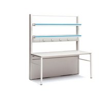 퍼시스 [본사직배송] 퍼시스 테이블 선반 단면형 LAR215HG 실험대, 단일옵션