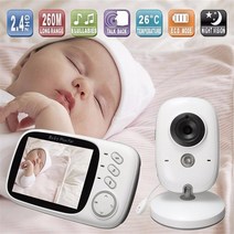 아기모니터 홈cctv 펫캠 비디오 베이비 모니터 무선 인치 웨이 오디오 토크 야간 감시 보안 카메라 베이비 시터, 우리 플러그