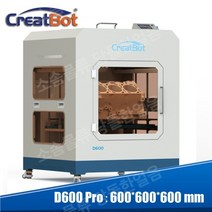 CreatBot D600 Pro 대형 인쇄 크기 600 600 600 듀얼 압출기 3d 금속 프린터 고정밀 중국 산업용 데스크탑 3d 프린터, free