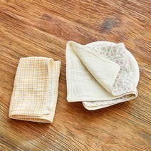 [모던하우스] L 도톰한 4중지 살림 거즈행주 2P 퍼플꽃