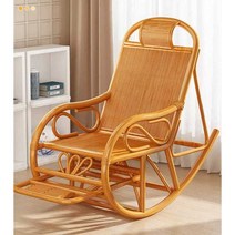 라탄 흔들 의자 팔걸이 락킹 암체어 엔틱 정원 무중력, 네츄럴 B타입-모자이크 베이스