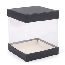 조각 케이크 케이스 상자 박스 사각 원형 14종 택1, 사각 10x12cm 블랙