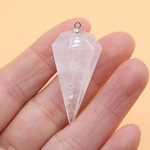 블러드스톤 비즈 목걸이 원석 패션 천연 석재 펜던트 콘 모양 절묘한 쥬얼리 만들기 DIY 목걸이 액세서리 R