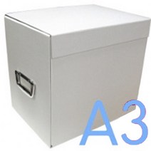 기타 바보사랑[로얄오피스]무지 제안서 박스 A3-은색손잡이 1set-4개, 상세페이지참조