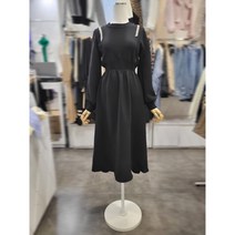 밸리걸 큐빅 포인트 니트 배색 원피스 392800