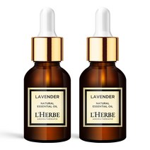 1+1 르에르베 천연 아로마 테라피 에센셜 오일 100% 원액 10ml, 라벤더 x 2개