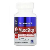 엔자이메디카 Amylase 아밀레이스 Protease 단백질분해효소 Glucoamylase 말테이스 MucoStop 96 캡슐 Pectinase Beta Glucanase