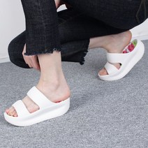 슈레나 가볍고 푹신푹신 발편한 쿠션 통굽 키높이 여성 EVA 슬리퍼 5cm