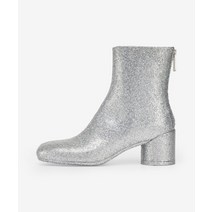 국내 정품 엠엠식스 MM6 메종마르지엘라 MAISON MARGIELA 여성 글리터 앵클 부츠 - 실버 / S66WU0090P5001H0535 GLITTER ANKLE