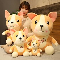 수달인형 moco피큐어 인형 장난감 웰시코기 모방, T02-엎드린자세-C03-40CM