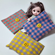 자체제작 핸드메이드 포켓용 소형 군용 대형 손 핫팩 손난로 파우치 패브릭 주머니 커버 케이스 - 롤리팝 체크 스마일 3종, 옐로우퍼플, M, X