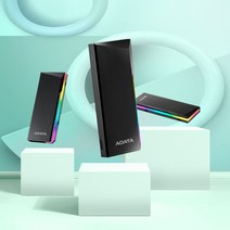 ADATA EC700G M.2 PCIe SATA SSD RGB 디자인 인클로저