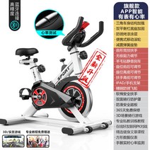 운동 실내싸이클 운동기구 스핀바이크 미니실내 실내 가정용 스피닝자전거 스핀바이크 자전거 홈트 홈 헬스용, 백 - 스마트앱 - 심박수 모니터링 - 운동계기