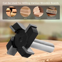 CNC Surfacing Router Bit ShankFlattening Carbide Planer Milling Cutter Planing Woodworking Tool, 한개옵션0