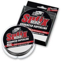 써픽스 Sufix 832 고급 슈퍼라인 브레이드 카모 9.1kg20파운드549m600야드 스풀, 40 Pound 150 Yards