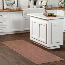 NuLOOM Ellen 기하학적 이지 주트 세탁기 세탁 가능한 러너 러그 71.4cm x 243.8cm(2피트 6인치 x 8피트)