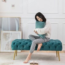 심플 모던 엠보싱 벨벳 벤치소파 라운지 카페 매장 인테리어 스툴 의자, 140x44x40cm, 핑크 누벅