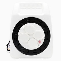 러그박스 4구 접지 전기릴선 코드릴 캡형 20M 블랙, LUG-G15MP