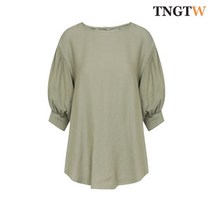 TNGTW 셔링 루즈 블라우스 카키 THB0CBC28 HKK