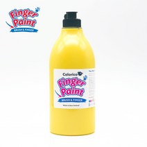 칼라리코 핑거페인트 1000ml 낱색 (18가지 색상 선택), 노란색