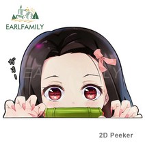 메탈스티커 차량 금속 제작 핸드폰 전자파차단 오토바이 Earlfamily 만화 자동차, 2d 엿보기, 13cm