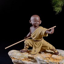 미니불상 불교 석가모니 반가사유상 관세음 지장 보살회양목 스님 조각 나무 부처님 동상, 부르고뉴