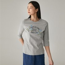 [올리비아로렌] 원포인트 라운드 티셔츠 VVBALXM3261 NC창원점