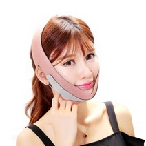 브이라인 턱살 마사지 안면비대칭 주걱턱 얼굴 땡기미 리프팅 밴드 DH-S374, 브이라인 밴드 핑크 DH-S374