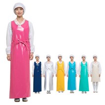 듀다스 어깨편한방수앞치마 특대 HK마트 / 찍찍이 위생앞치마 식당앞치마 청소앞치마, 특대/제이드그린