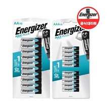 에너자이저 맥스플러스 알카라인 건전지 AA 10개입 + AAA 10개입, 맥스플러스 AAA 10개입 X 2 (20알)