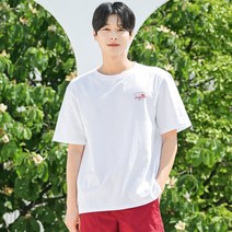 헤링본 남자 남여공용 캐주얼 루즈핏 여름 티셔츠 반팔 데일리 상의 스포츠 운동복 TF108M