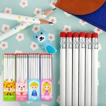 유아동 초등학생 2B 지우개 연필 원형 육각 삼각, 6-12자루세트-육각형, 본상품선택