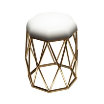 파우더룸의자 골드철제 북유럽스타일 화장대의자, 블랙 버드 네스트 스툴-라이트 블루