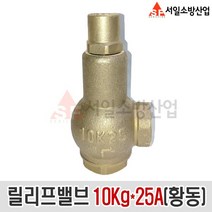 (서일소방)릴리프밸브 10Kg 25A (주철) 소방 과압방지, 1개